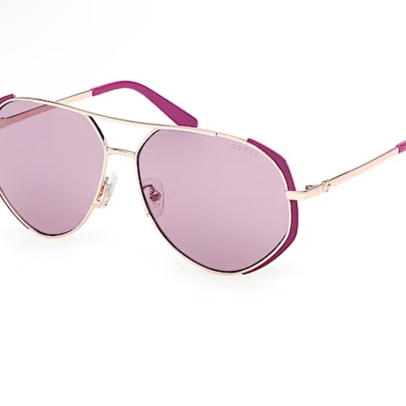 Guess Pink Aviator Sunglasses - Picture 3 of 8
